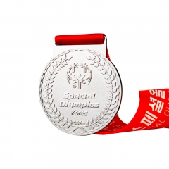 Surewin Manufacture Special Olympic Korea Medal Sports Marathon Finisher Medal with Ribbon