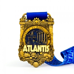 Custom virtual challenge medals with ribbon